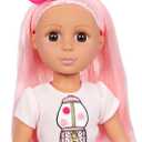 Glitter Girls - 14-Inch Doll Clothes - Pink & White Candy Outfit - Striped See-Through Socks - Sparkly Pink Shoes - Toy for Kids 3 Years +