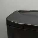 EKO Madison Matte Black 50 Liter/13.2 Gallon Step Trash Can with Inner Liner - Fingerprint Resistant Finish