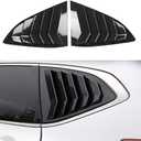 LEXLEY Racing Style Rear Side Window Louvers Air Vent/Louvers Scoop Cover Blinds For Honda CRV 2017 2018 2019 2020 2021 2022-Carbon fiber black