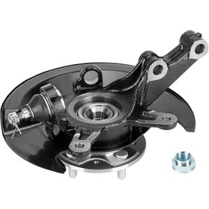 Front Right Steering Knuckle & Wheel Bearing Hub Assembly Fit for Honda Civic 1.7L 2003-2005 2003 2004 2005 Replace for 698494 698-494 51210S5AJ30 45255S01A00 44600S5DA00 Passenger Side