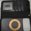 OCASE for iPhone 17 Pro Max Detachable Wallet Case with Card Holder, 2 in 1 PU Leather Flip Folio with RFID Blocking Stand Wrist Strap Shockproof Phone Cover 6.9 Inch 2025, Black