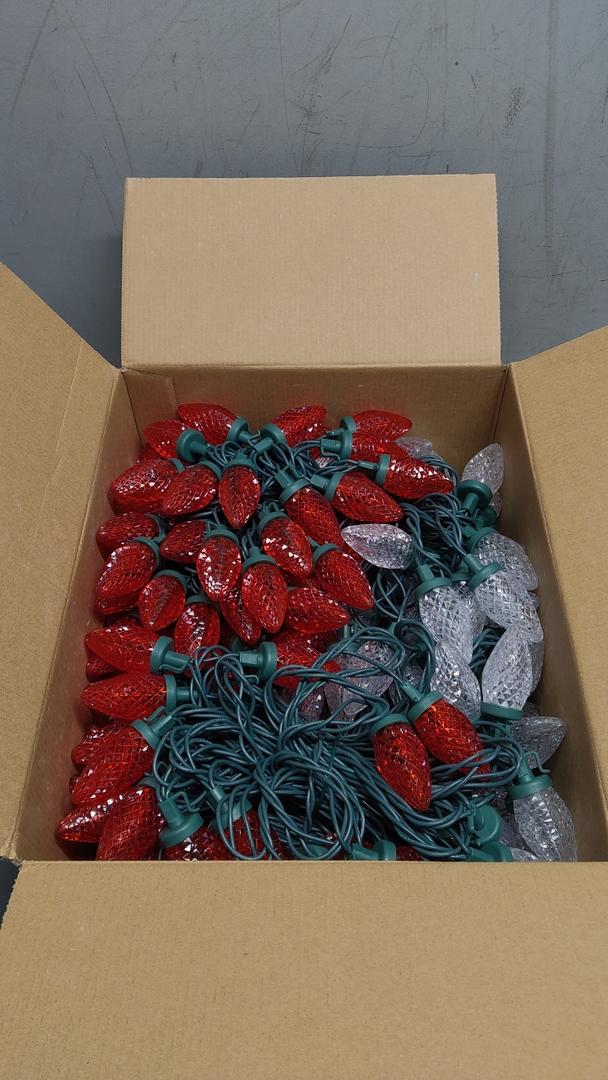 Minetom C9 Christmas String Lights, 68 Ft LED Commercial Outdoor Christmas Lights with 100 Strawberry C9 Bulbs, Waterproof Connectable UL Certified for Outdoor Indoor Roofline Backyard Xmas Decor