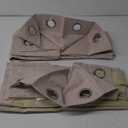 MIULEE 100% Blackout Linen Textured Curtains for Bedroom Solid Thermal Insulated Natural Beige Grommet Room Darkening Curtains & Drapes Luxury Decor for Living Room Nursery 52 x 84 Inch (2 Panels)