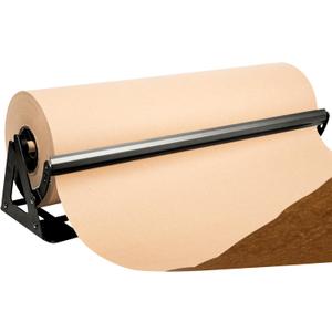 DIY Crew 24 Inch Paper Roll Dispenser and Cutter - Heavy-Duty Wall Mountable, Non Slip Tabletop - Kraft, Freezer, Butcher Paper - Up to 1000ft Rolls (Matte Black)