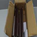 AHDECOR Elegant Floating Shelves, Decorative Wall Shelves for Home Organization and Display in Bedroom, Kitchen, Livingroom and Office, Espresso Brown, Set of 2