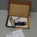 FANHAO Garden Hose Nozzle, 100% Heavy Duty Metal Spray Nozzle High Pressure Water Nozzle with 4 Patterns for Watering Garden, Washing Cars and Showering Pets - Full Brass Nozzle & Non-Slip Grip