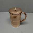 Pure Copper Water Jug Drinkware Tableware Pitcher for Ayurveda Healing Capacity 1.6 L (54.10 OZ)