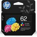 HP 62 Tri-color Ink Cartridge | Works with Printer Series: ENVY 5540, 5640, 5660, 7640, OfficeJet 5740, 8040, OfficeJet Mobile 200, 250 | Instant Ink Eligible| C2P06AN | Packaging May Vary