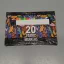Zenacolor 20 Fabric Markers Pens Set - Indelible and Permanent Fabric Paint Fine Point Textile Marker Pen