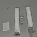 HIBOITEC Under Cabinet Lighting Rechargeable Closet Lights Wireless Motion Sensor Light Indoor, 50 LED Dimmable Magnetic Under Counter Light for Kitchen, Pantry, 2 Pack, Cool White Light, 10 inch (Short)