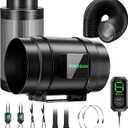 VIVOSUN Smart Air Filtration G8 Kit 8", AeroZesh G8 Inline Duct Fan with E12 Speed Controller, Carbon Filter & 25' Ducting, Cooling & Ventilation System for Grow Tents, Indoor Gardening, Hydroponics