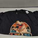 7 Years Awesome T Rex Dinosaur 7th Birthday Dino Boys Kids T-Shirt (Black, S)