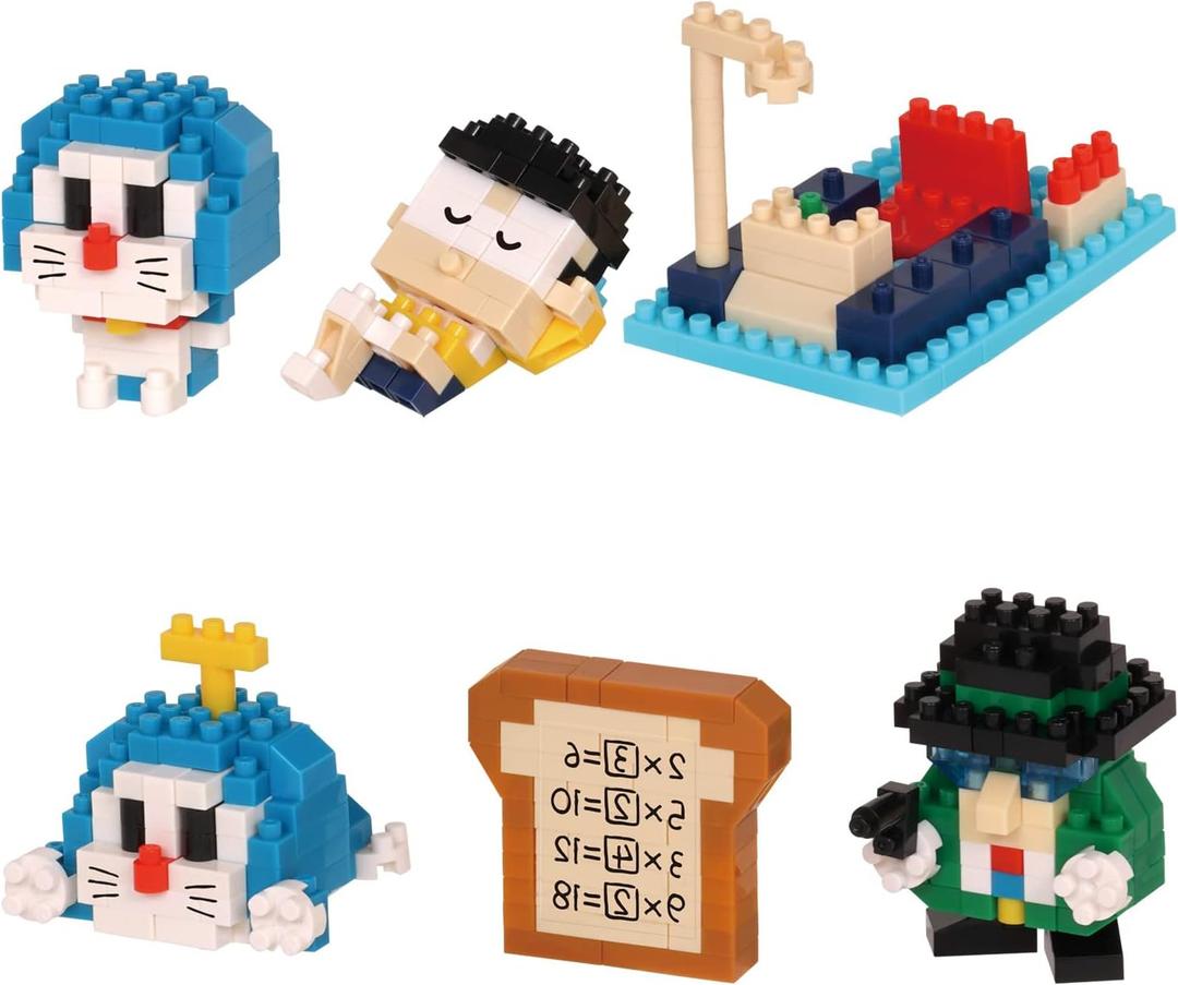 nanoblock - Doraemon - Doraemon Vol. 2 (Blind Box Complete Set), mininano Series Building Kit