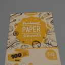 Parchment Paper Sheets, 9x13 In Non-Stick Precut Baking Parchment for Baking, Grilling, Air Fryer, Steaming, and More (Unbleached) - Quarter Sheet Size, Perfect for Bread, Cakes, Cookies, 100PCS