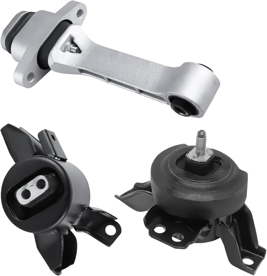 Engine Motor and Trans Mount for Kia Sorento 2014-2015 LX 2.4L Auto Trans, for Hyundai Santa Fe Sport 2013-2018 2.4L AWD Auto Trans Replace OE A71062, A71092, A71045 Set of 3