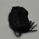 Morally Short Straight Black Wig with Bangs Natural Looking Heat Resistant Hair Cosplay Costume Wigs (14 inches Natural Black)