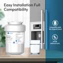 Lifefilter Replacement for MWF Refrigerator Water Filters, MWFP, HDX FMG-1, MWFA, GWF, WFC1201, RWF1060, 197D6321P006, 9991, 3 Pack
