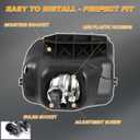 Fog Lights Compatible With 2003-2006 Chevy Silverado 1500 2500 3500 1500HD 2500HD 2007 Classic 02-06 Avalanche Driver and Passenger Side Fog Bumper Lamp Assembly with Bulbs Clear Lens