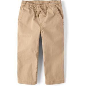 The Children's Place,Baby Boys,Stretch Straight Pull On Chino Pants,Java Hill,12 Months,18 Months