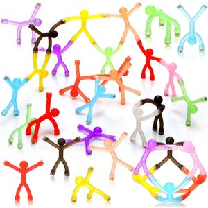 Jerify 20 Pcs Easter Magnetic Travel Toys Magnetic Cute Man Refrigerator Magnet People Colorful Fridge Toy Humanoid Fun Magnet Toy Easter Basket Stuffer for Adult Craft(10 Colors)