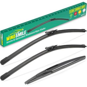 26" 15" 11" Windshield Wiper Blades Replacement for Chevrolet Chevy Sonic 2012 2013 2014 2015 2016 2017 2018 2019 2020 Premium All Weather Front Rear Wipers Set - OEM Quality (Pack of 3)