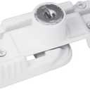 Prime-Line U 9933 Keyed Child-Proof Sash Lock, 2-1/4 In. Hole Centers, Diecast Zinc, Painted White, (Single Pack)