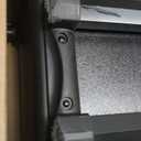 4 in 1 Rolling Makeup Case on Wheels with Drawer and Professional Cosmetic Organizers for Salon Barber - Bright Black