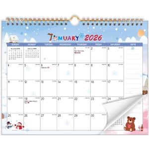 2026 Wall Calendar 18-Month Planner from January 2026 to June 2027, Stylish Monthly Planner for Home & Office Use