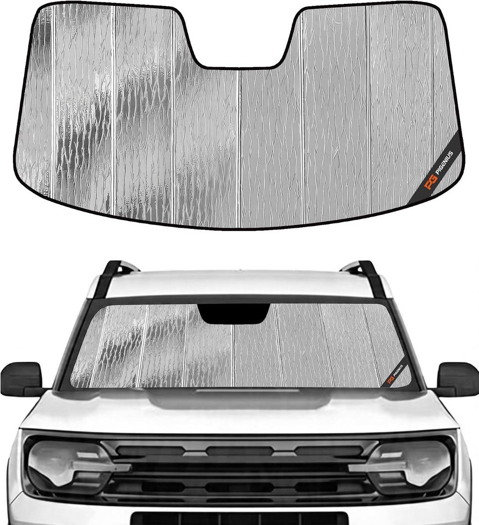 Pigenius Windshield Sun Shade for Ford Bronco Sport 2021-2026 Front Window Sunshade - AstraGuard