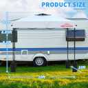 10x10 Pop Up Canopy with Sidewalls, Easy Up Canopy Tent, Heavy Duty Tents for Parties, One Person Set Up Event Tent, White