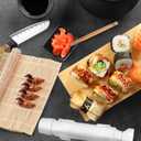 Sushi Making Kit for Beginners, All in One Sushi Maker Set with Sushi Mats Bamboo Roller, Sushi Bazooka, Chopsticks, Paddle, Spreader, Sushi Knife, Chopsticks Holder, TIMDAM Sushi Kit for Home