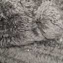 PAVILIA Black Sherpa Throw Blanket for Couch, Warm Plush Pom Pom Throw, Fuzzy Sofa Blanket, Lightweight Soft Cozy Fluffy With Pom Poms, 50x60