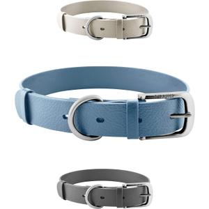 Tuff Pupper Classic Heavy Duty Dog Collar | 10x Stronger Than Leather | 100% Waterproof & Odor Proof Dog Collar | Tough Rust-Proof All Metal Hardware (Sky Blue)