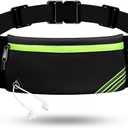 USHAKE Running Belt with Bounce-Free Pouch for iPhone and Samsung Galaxy - Ideal for Running, Walking, Cycling, and Gym Workouts (Black-1)