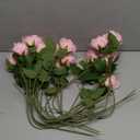 Hotop 20 Pcs Artificial Rose Flowers with Long Stem,Real Touch Silk Realistic Plastic Bouquet Roses Bulk for Home Decor Bridal Wedding Party Table Centerpieces Decorations(Pink)