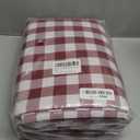 ABCCANOPY 2 Pack Rectangle Polyester Tablecloth 90 x 156 Inch Checkered Indoor Outdoor Stain-Resistant Washable Heavy-Duty Fabric Table Cover Elegant Home Decor Red and White Gingham
