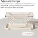 Adjustable Tissue Box with Spring Mechanism - Multipurpose Storage for Bedroom, Kitchen, Desktop, and Living Room (White)