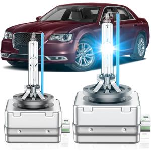 Fit for Chrysler 2011-2024 300C 300S 2015-2017 200C 200S 2017-2020 Pacifica Minivan 2020-2024 Voyager Minivan D3S HID Xenon Headlight Bulbs, High Low Beam Light Bulb, 8000K Blue, Pack of 2