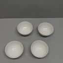 DOWAN 8.5 OZ Small Ceramic Bowls Set of 4 - White Bowls for Dessert, Dip, Side Dishes, Ice Cream, Fruit, Rice - Dishwasher & Microwave Safe (Soft White)