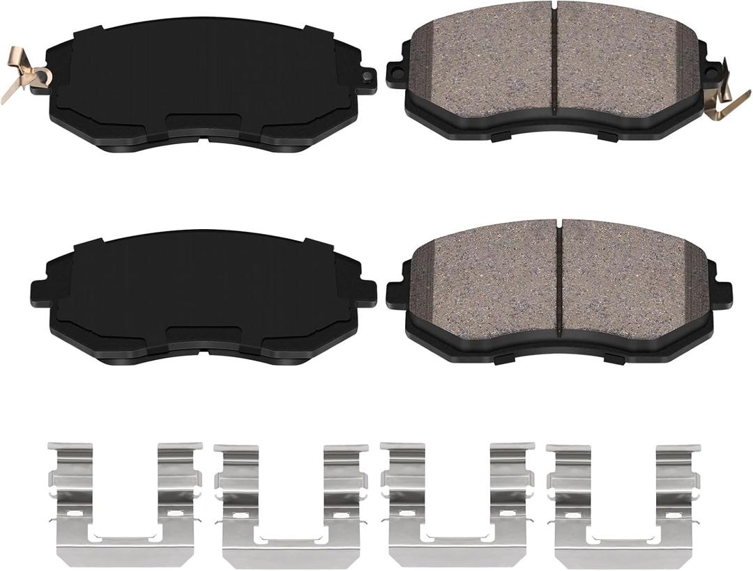 XTHZLP HZ1539 Ceramic Disc Front Brake Pad Compatible with Select Scion FR-S; Subaru BRZ, Crosstrek, XV Crosstrek, Forester, Impreza, Legacy, Outback; Toyota 86