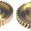 Convertible Top Transmission Gear, Pair of Brass Gears Fits for Porsche Boxster 1997-2012 98756118000, 987561179