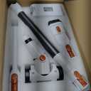 Tikom V500 Cordless Vacuum Cleaner for Home, 40000Pa/450W Stick Vacuum with LED Touch Screen, Charging Wall Dock, Anti-Tangle, Lightweight Handheld Vacuum for Pet Hair, Hard Floor, Carpet, Orange&white