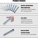 Plumbers Spanner Wrench Set for Shower Valves and Spark Plugs, Dual-Ended Socket Wrench Back Nut Tap Spark Plug Spanner Set Extended Spark Plug Wrench 6-22mm(10Pcs)