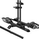 Young Electric E-Bike Rack with Ramp, Hitch 2 Bike Rack, 200 lbs Capacity Electric Bike Carrier, Foldable Platform Mount for Cars, Trucks, SUVs, Minivans, Up to 5-Inch Fat Tire for 2'' Receiver