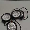 SKYWORLD 4pcs Round Light Bar Pods, 3.2 inch 42W Spot Beam Mini Offroad Driving Fog Lights Work Lamp 12V 24V for Car Trucks Tractors 4x4 SUV ATV Tractors Excavator Boats, 6000K White