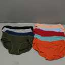 Eiggam Women's Cotton Bikini Panties,High-Cut Full Coverage Stretch Cool Underwear for Women (Multicoloured a - 10 Pack)