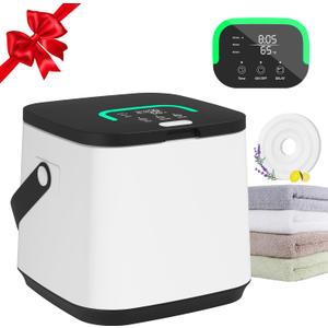 16L Portable Towel Warmer Bucket for Bathroom, Luxury Towel Warmers for SPA, Hot Towel Heater, Great Gift Idea, 24H Delay Function, 1 Min Fast Heating, Fits A Large Towel, Bathrobes, Blankets-Black