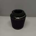 3" 3.5" 4" Inlet Car Replacement Cold Air Intake Filter 76mm 89mm 102mm 3 Sizes in 1 High Flow Performance Cone Air Filter (Purple)