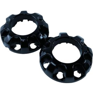 2 PCS New 2017-2022 F250 F350 Super Duty Front Gloss Black Wheel Center Hub Cap Replaces HC3Z-1130-U