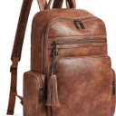 Shrrie Laptop Backpack for Women Fits 16 inch Laptop,Designer Backpacks for Women with Computer Compartment to Business (Brown)